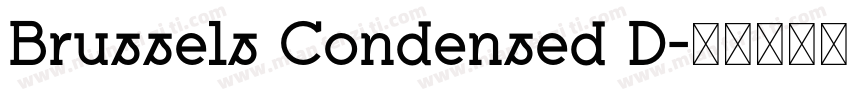 Brussels Condensed D字体转换